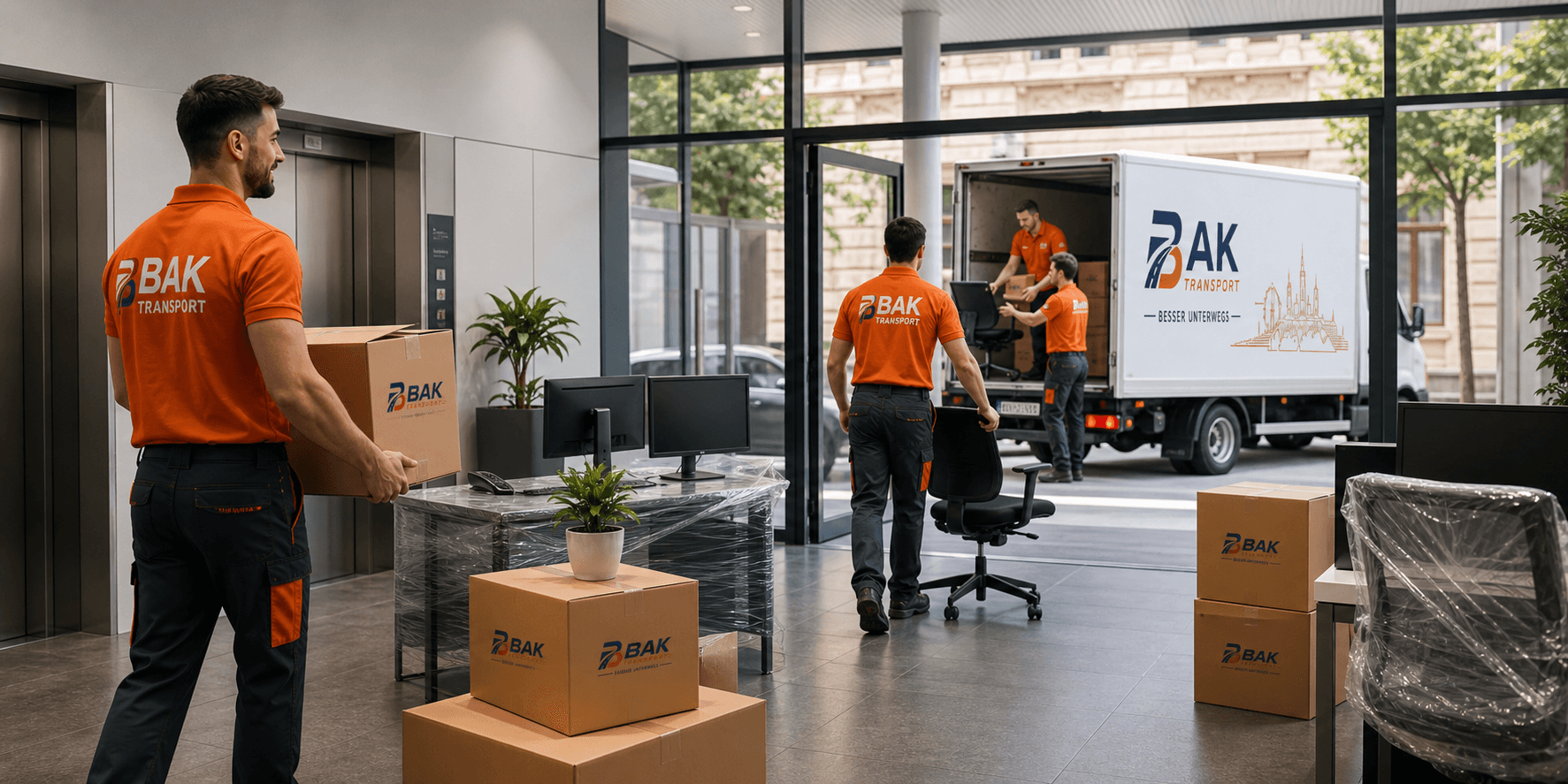 Büromöbel & Stauraum mit BAK Transport Wien