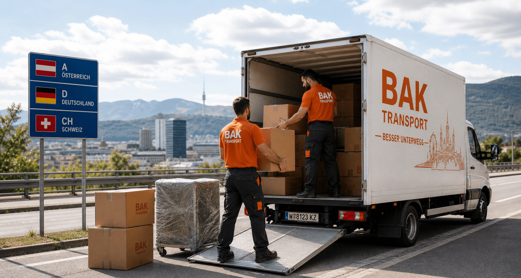 Umzug in die Schweiz mit BAK Transport