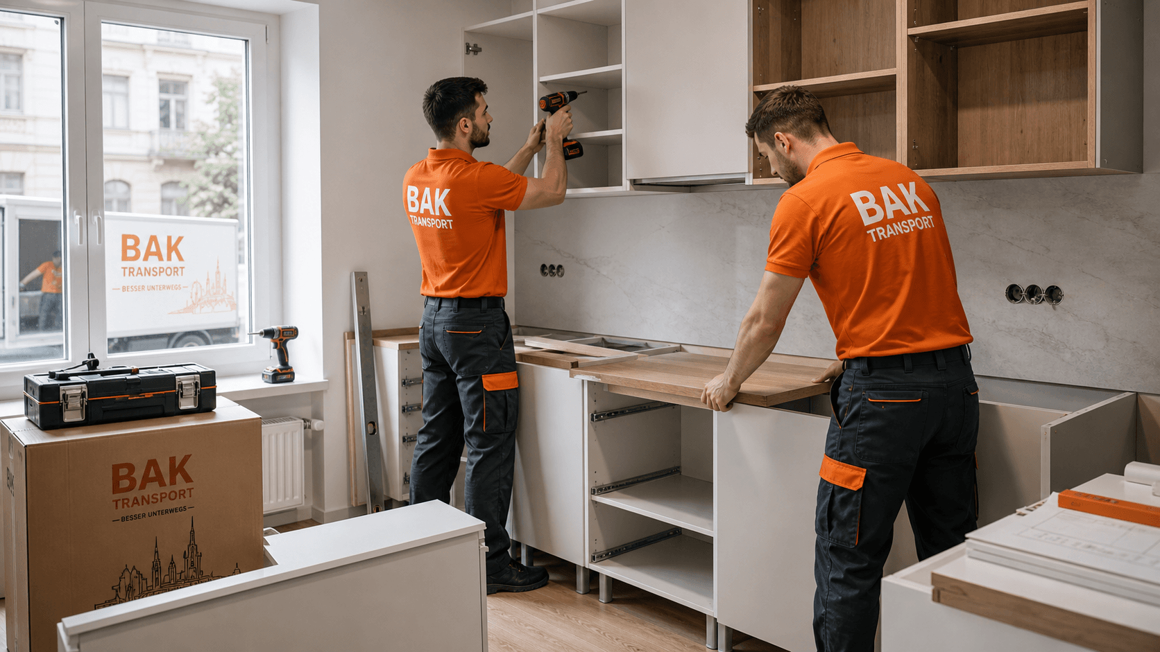 Küchenmontage Wien mit BAK Transport